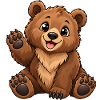 Braunbär Kawaii Style – Süßer Bär