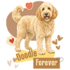 Doodle Hund Forever Herzchen