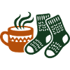 Tasse Wollsocken Winter Clipart