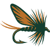 Fliegenfischen Koeder Grafik