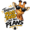 Immer später kühle Giraffe