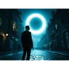 Ringlicht in der Nachtstraße