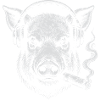 Pig DJ with Smoke