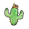 Kaktusflammen-Sketch