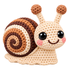 Kuschelige Amigurumi Schnecke