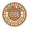 Original seit 1986 Retro-Abzeichen
