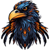Adler Kopf Bunt Illustration