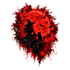 Halloween Hexe Blutmond