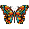 Schmetterling Bunte Ornamente