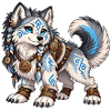 Kawaii Runenwolf
