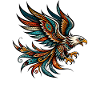 Indianischer Adler Orange