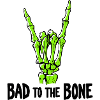 Bad to the Bone Skeleton Rock