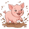 Matschspaß Schweinchen