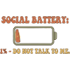 Sozialbatterie 1% – Nicht stören