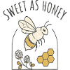 Süß wie Honig Bienenmotiv
