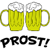 Zweier Bierkrüge Anstoß