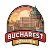 Bukarest Rumänien Reiseabzeichen Parlament Stadtkunst