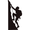 Kletterheld Silhouette