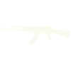 Gewehr Silhouette im Minimalstil