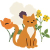Mohn · Blumen · Katze · Geschenkidee