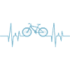 Herzschlag Fahrrad Radfahrer Geschenk