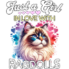 Ragdoll Katze Mädchen