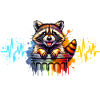 Waschbär Herzlinie