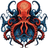 Oktopus Krake Bunt Illustration