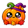 Kawaii Pumpkin Halloween-Hut
