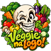 Lustiger Veggie Skull