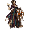 Steampunk Magierin im Uhrwerk-Design