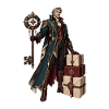 Runenmagier mit Geschenken