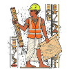 Pyramidenbauer als moderner Polier Bauleiter