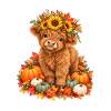 Der Herbst ist meine Lieblings-Highland-Kuh