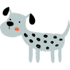 hellblauer Hund