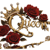 Queen Crown Roses Gold