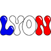 Lyon Bunte Blöcke Frankreich
