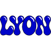 Lyon Typografie Blue Bubbles