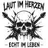 Laut im Herzen Skulls Gitarre