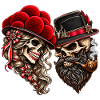 Schwarzwald Liebe – Totenkopf Paar