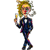 Surreales Dapper-Porträt