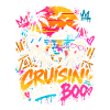 Geister am Strand Neon Pop Art