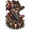 Alpine Outlaw – Wilder Skull mit Pfeife