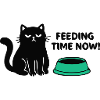 Boese Katze Schriftzug