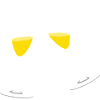 Anstoßen: Zwei Sekt Gläser