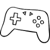 Klassischer Gamepad Silhouette