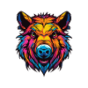 Wildschwein Bunt