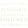 Beruf Busfahrer vs Politiker Karikatur