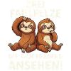 Drei Faulpelze: Fragend Ansehen