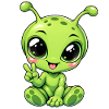 Alien Kawaii Style – Süßer Außerirdischer